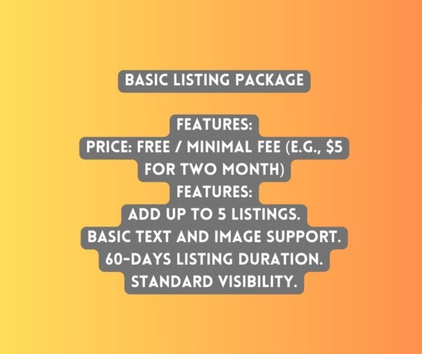 Basic Listing Package