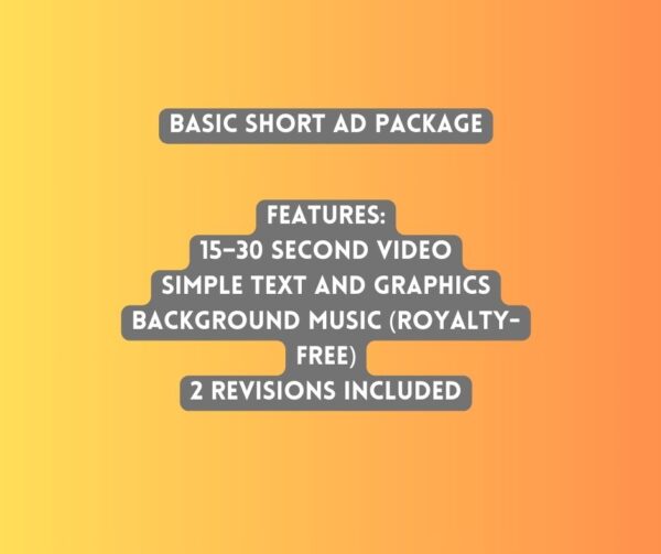 Basic Short Ad Package