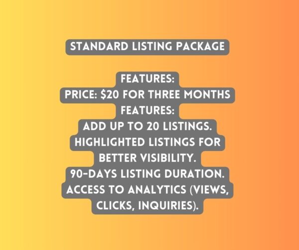 Standard Listing Package