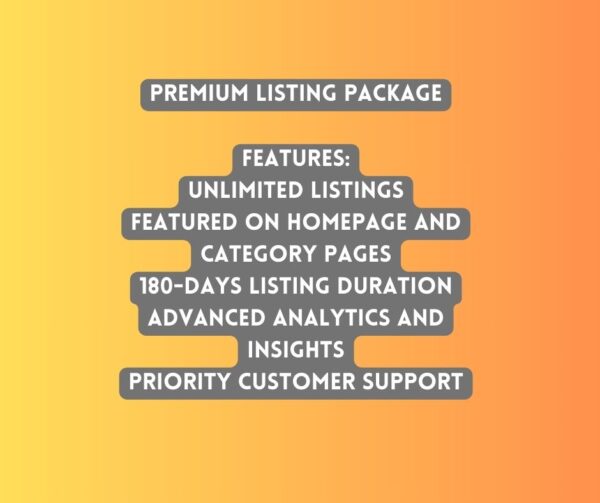 Premium Listing Package